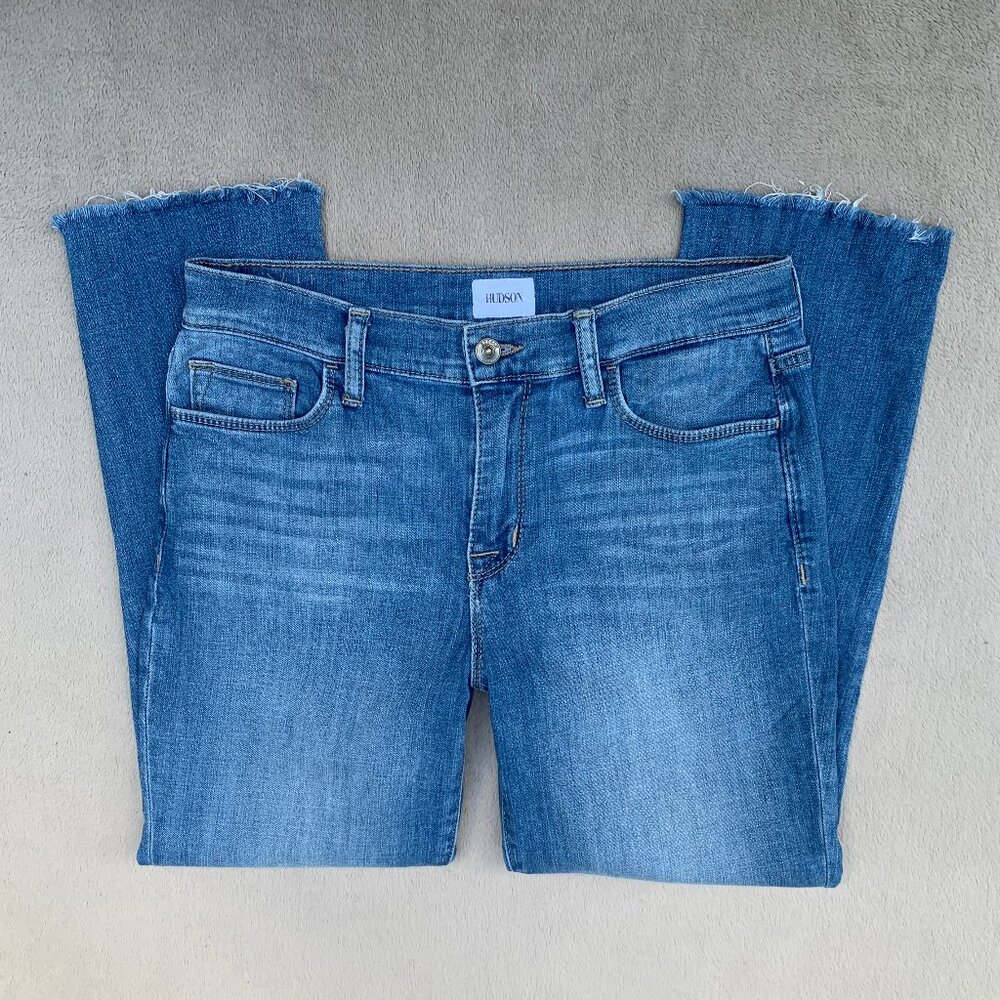 Hudson Natalie Mid Rise Slim Boyfriend Crop Jeans Sz27 - Picture 5 of 16